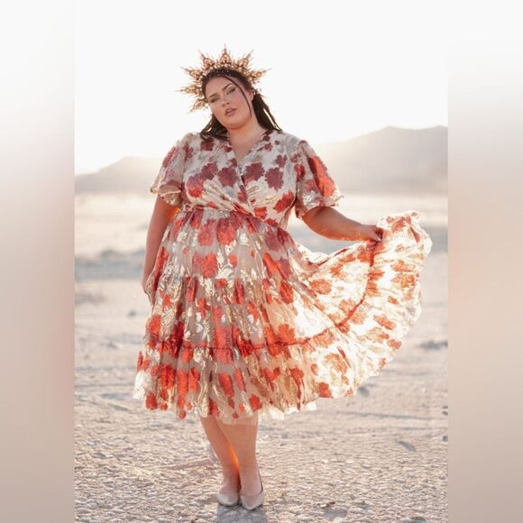 JessaKae Anna dress Golden Hearth NWT 4X - Picture 3 of 3